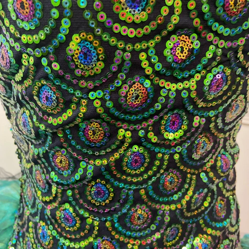 Weissman Green Peacock Tutu Dance Costume